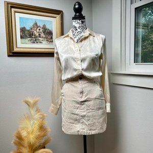 Hollister Co. Vertical Striped Ultra Highrise Miniskirt